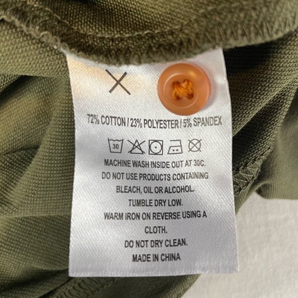 Veboon Cut Lux Short Sleeve Polo in‎ Green Size Large - Picture 3 of 5